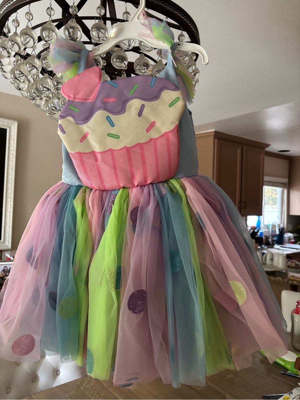 Cupcake Tutu Costume Dress for Kids - Pastel Rainbow